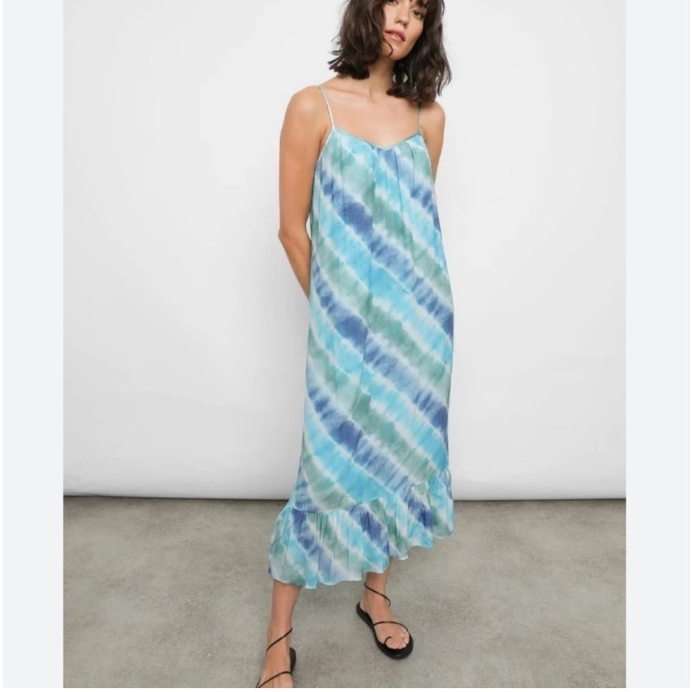 Rails Women’s Tie Dye Blue Slip Dress Feminine Fairy Size Medium
